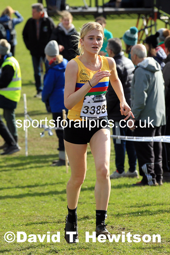 Womens Under-20s 2022 CAU Inter Counties Cross Country, Prestwold Hall, Loughborough.  Photo: David T. Hewitson/Sports for All Pics